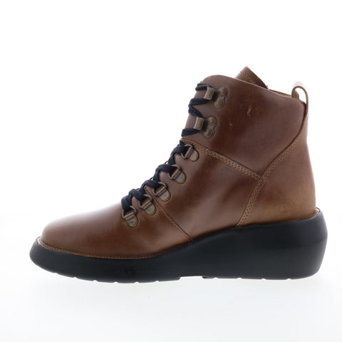 Fly London Bika BIKA501FLY-001 Womens Brown Leather Casual Dress Boots