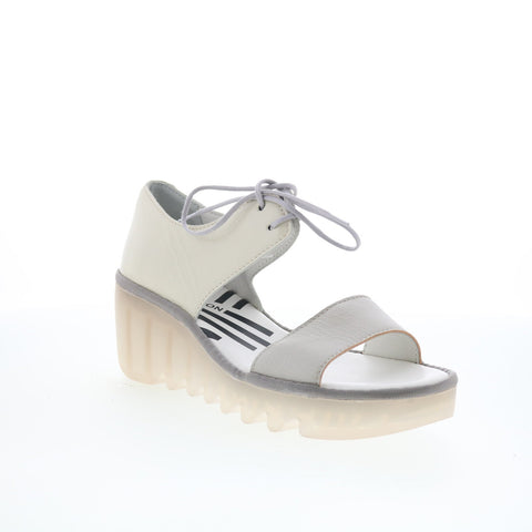 Fly London Bilu BILU465FLY-001 Womens Beige Wedges Sandals Shoes