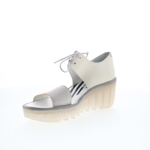 Fly London Bilu BILU465FLY-001 Womens Beige Wedges Sandals Shoes
