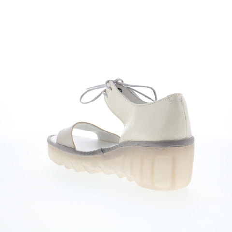 Fly London Bilu BILU465FLY-001 Womens Beige Wedges Sandals Shoes