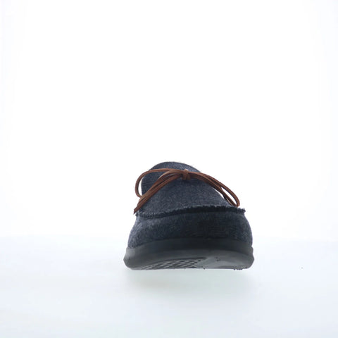 Spenco Birch Slipper SP2008BLK Mens Black Wide Moccasin Slippers Shoes