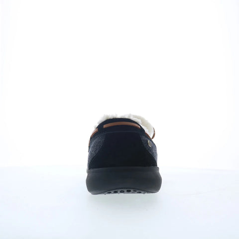 Spenco Birch Slipper SP2008BLK Mens Black Wide Moccasin Slippers Shoes