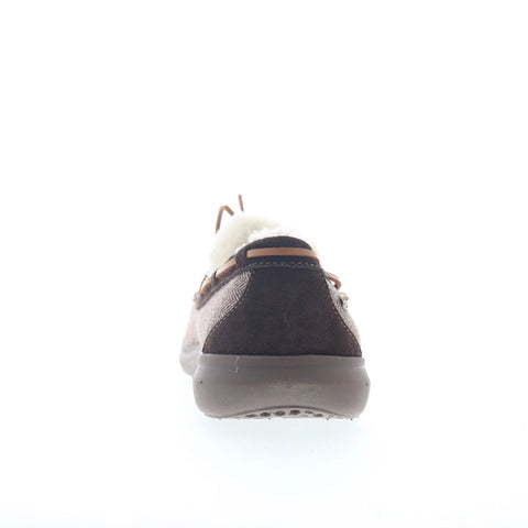 Spenco Birch Slipper SP2008BRN Mens Brown Wide Moccasin Slippers Shoes