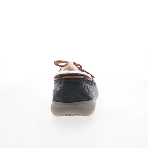 Spenco Birch Slipper SP2008GRH Mens Gray Canvas Moccasin Slippers Shoes