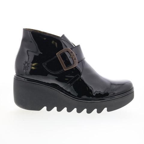 Fly London Birt BIRT397FLY-007 Womens Black Leather Ankle & Booties Boots