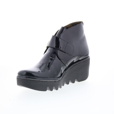 Fly London Birt BIRT397FLY-007 Womens Black Leather Ankle & Booties Boots