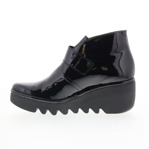 Fly London Birt BIRT397FLY-007 Womens Black Leather Ankle & Booties Boots