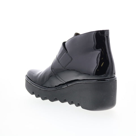 Fly London Birt BIRT397FLY-007 Womens Black Leather Ankle & Booties Boots