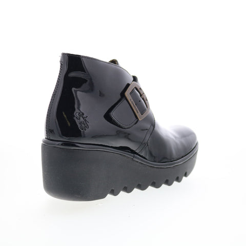 Fly London Birt BIRT397FLY-007 Womens Black Leather Ankle & Booties Boots