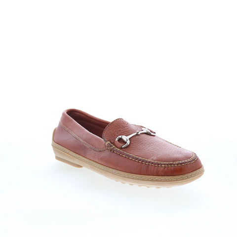 T.B. Phelps Bit Mens Brown Leather Slip On Loafers & Slip Ons Penny Shoes