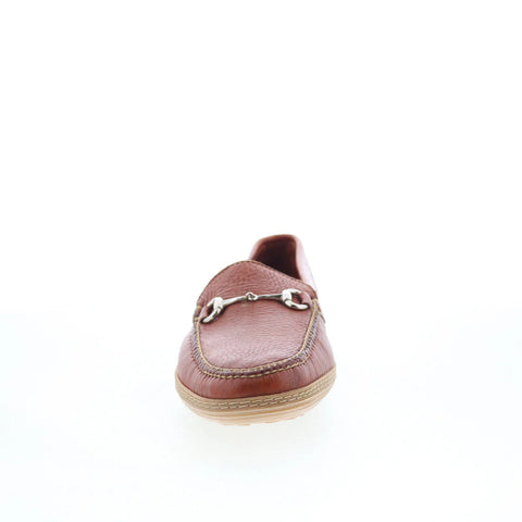 T.B. Phelps Bit Mens Brown Leather Slip On Loafers & Slip Ons Penny Shoes