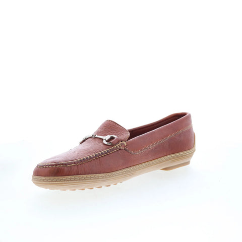 T.B. Phelps Bit Mens Brown Leather Slip On Loafers & Slip Ons Penny Shoes