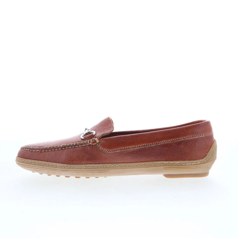 T.B. Phelps Bit Mens Brown Leather Slip On Loafers & Slip Ons Penny Shoes