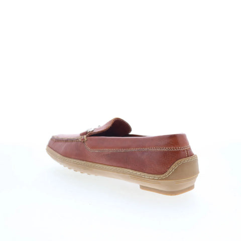 T.B. Phelps Bit Mens Brown Leather Slip On Loafers & Slip Ons Penny Shoes