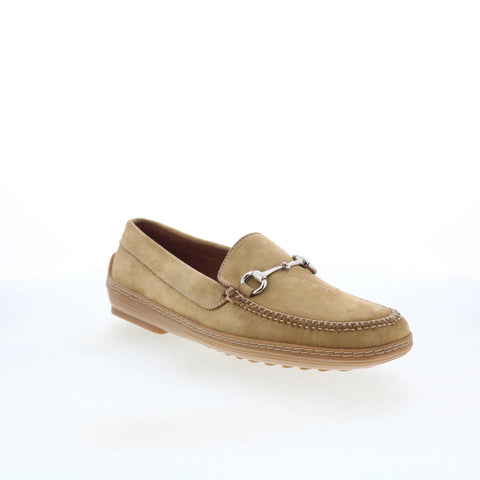T.B. Phelps Bit Mens Brown Nubuck Slip On Loafers & Slip Ons Penny Shoes