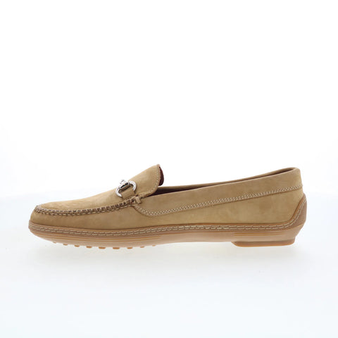 T.B. Phelps Bit Mens Brown Nubuck Slip On Loafers & Slip Ons Penny Shoes