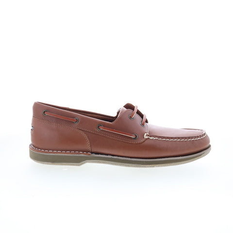 Rockport Perth BK55031 Mens Brown Wide Loafers & Slip Ons Boat Shoes