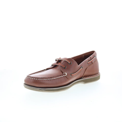 Rockport Perth BK55031 Mens Brown Wide Loafers & Slip Ons Boat Shoes