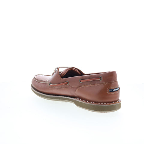 Rockport Perth BK55031 Mens Brown Wide Loafers & Slip Ons Boat Shoes