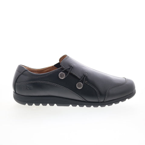 Taos Blend BLE-14156 Womens Black Leather Slip On Lifetsyle Sneakers Shoes