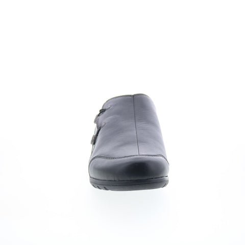 Taos Blend BLE-14156 Womens Black Leather Slip On Lifetsyle Sneakers Shoes