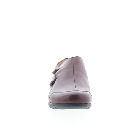 Taos Blend BLE-14156 Womens Brown Leather Loafer Flats Shoes