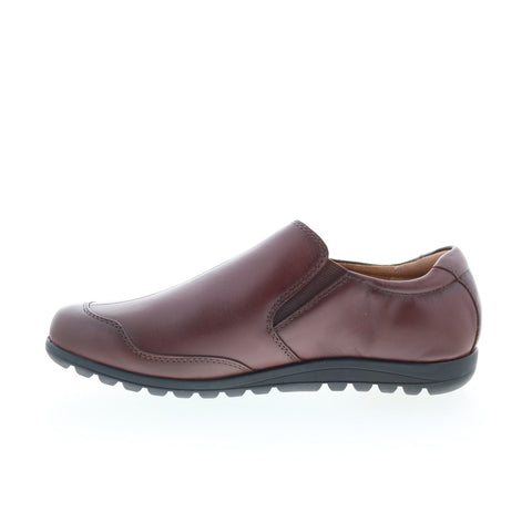 Taos Blend BLE-14156 Womens Brown Leather Loafer Flats Shoes