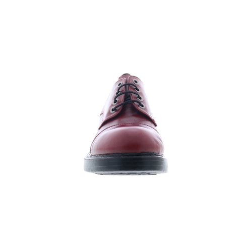 Miz Mooz Bleeker Womens Red Leather Lace Up Oxfords & Lace Ups Casual Shoes