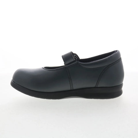 Drew Bloom II 14353-42 Womens Blue Narrow Leather Mary Jane Flats Shoes