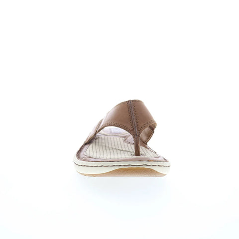 Born Corvo BM0006906 Mens Brown Leather Flip-Flops Sandals Shoes