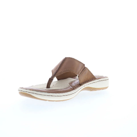 Born Corvo BM0006906 Mens Brown Leather Flip-Flops Sandals Shoes