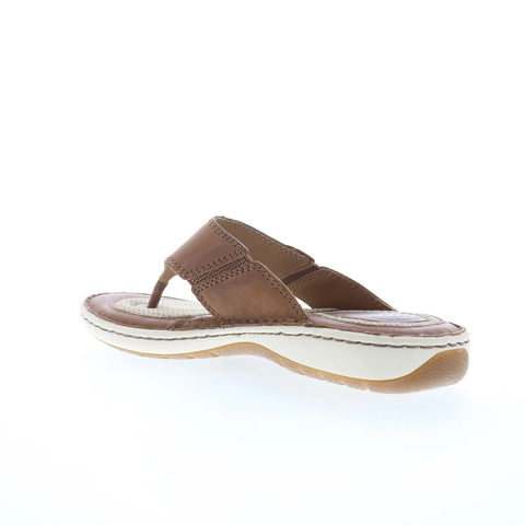 Born Corvo BM0006906 Mens Brown Leather Flip-Flops Sandals Shoes