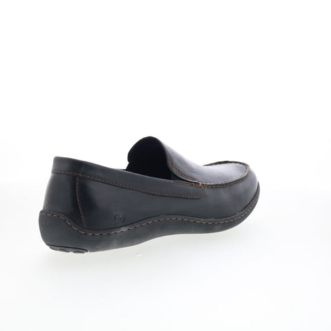 Born Caleb BM0008003 Mens Black Leather Loafers & Slip Ons Casual Shoes
