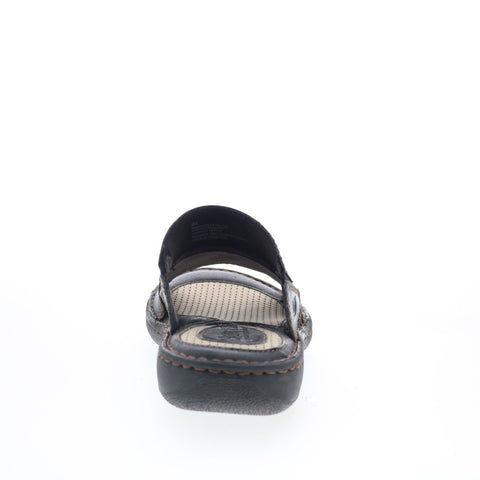 Born Brock BM0013006 Mens Brown Leather Slip On Slides Sandals Shoes