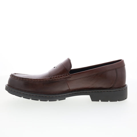 Born Langley BM0018706 Mens Brown Leather Loafers & Slip Ons Penny Shoes