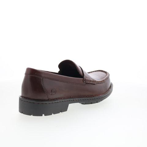 Born Langley BM0018706 Mens Brown Leather Loafers & Slip Ons Penny Shoes