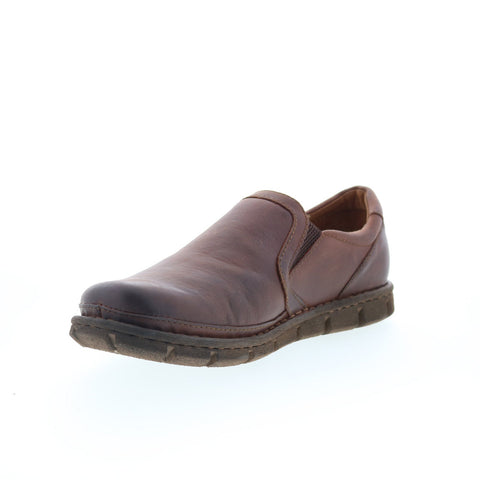 Born Sawyer BM0020023 Mens Brown Leather Loafers & Slip Ons Casual Shoes