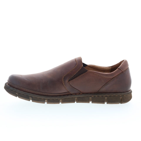Born Sawyer BM0020023 Mens Brown Leather Loafers & Slip Ons Casual Shoes