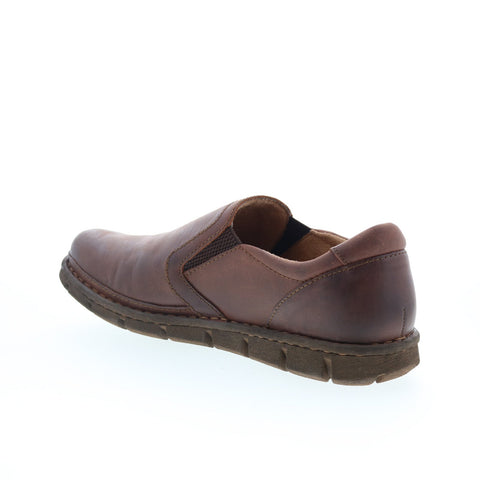 Born Sawyer BM0020023 Mens Brown Leather Loafers & Slip Ons Casual Shoes