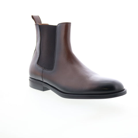 Bruno Magli Bucca BM1BCUD0 Mens Brown Leather Slip On Chelsea Boots
