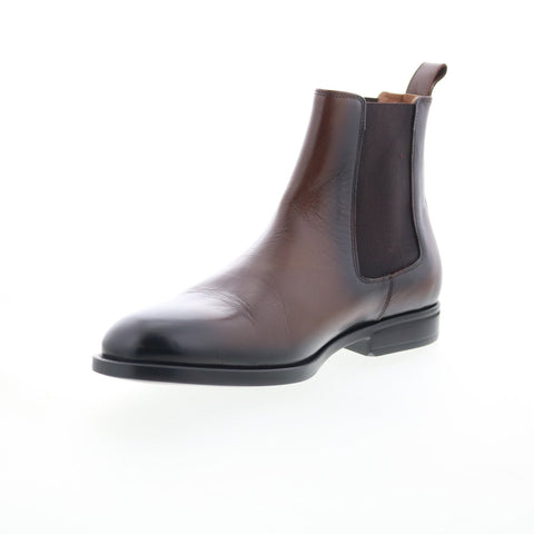 Bruno Magli Bucca BM1BCUD0 Mens Brown Leather Slip On Chelsea Boots