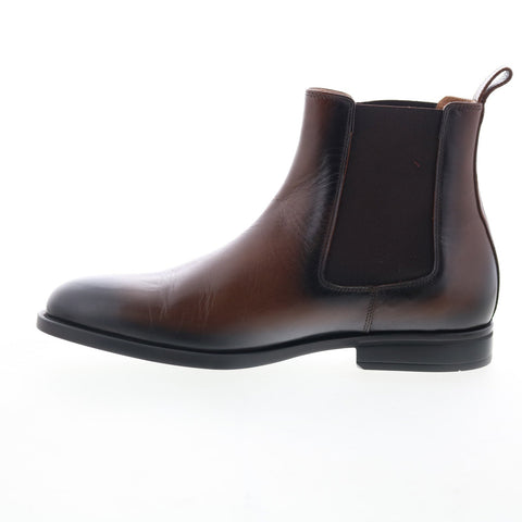 Bruno Magli Bucca BM1BCUD0 Mens Brown Leather Slip On Chelsea Boots