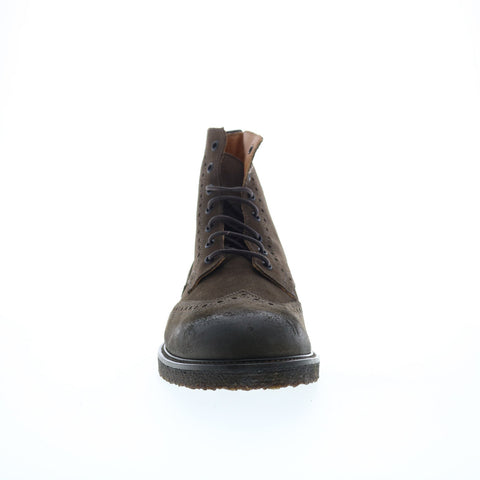 Bruno Magli Gleason BM1GLNO1 Mens Brown Suede Lace Up Casual Dress Boots
