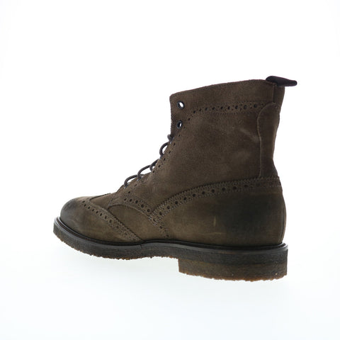 Bruno Magli Gleason BM1GLNO1 Mens Brown Suede Lace Up Casual Dress Boots