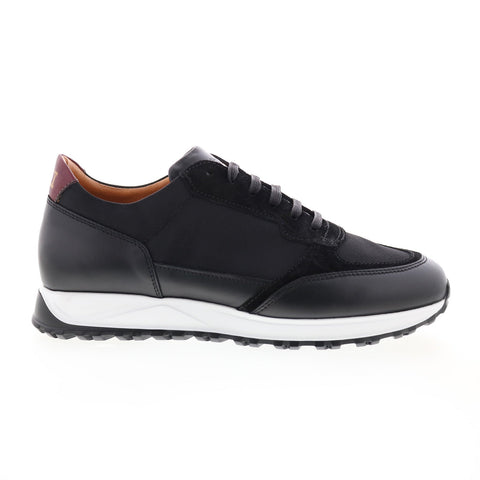 Bruno Magli Holden BM1HDNA0 Mens Black Leather Lifestyle Sneakers Shoes