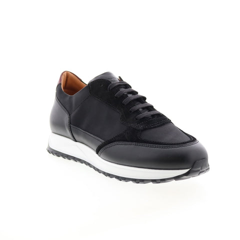 Bruno Magli Holden BM1HDNA0 Mens Black Leather Lifestyle Sneakers Shoes