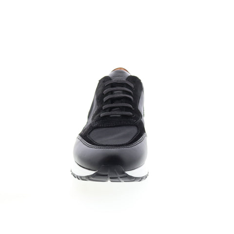 Bruno Magli Holden BM1HDNA0 Mens Black Leather Lifestyle Sneakers Shoes
