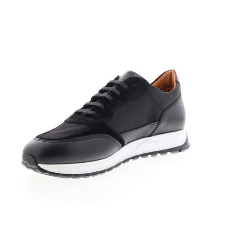 Bruno Magli Holden BM1HDNA0 Mens Black Leather Lifestyle Sneakers Shoes