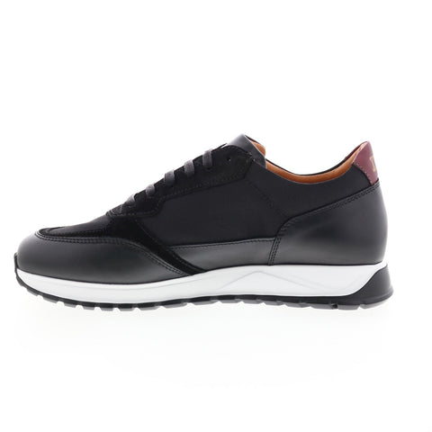 Bruno Magli Holden BM1HDNA0 Mens Black Leather Lifestyle Sneakers Shoes