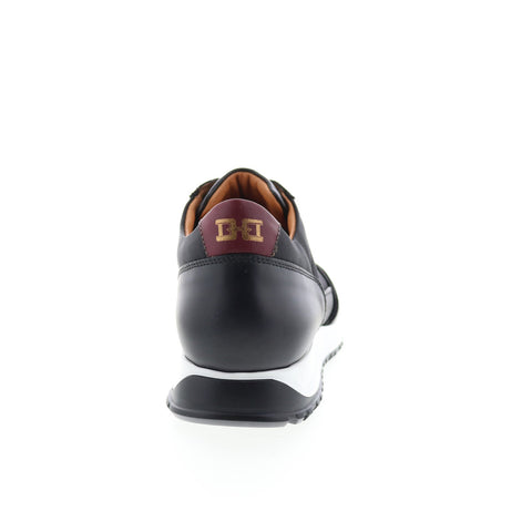 Bruno Magli Holden BM1HDNA0 Mens Black Leather Lifestyle Sneakers Shoes
